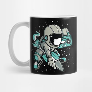 Astronaut Flying with Rocket Mug